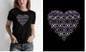 LA Pop Art Women's Word Art XOXO Heart T-Shirt